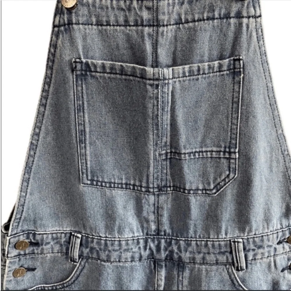 NWT Element Leavin Tonite cotton denim vintage inspired short overalls. Size 29 - Picture 3 of 4